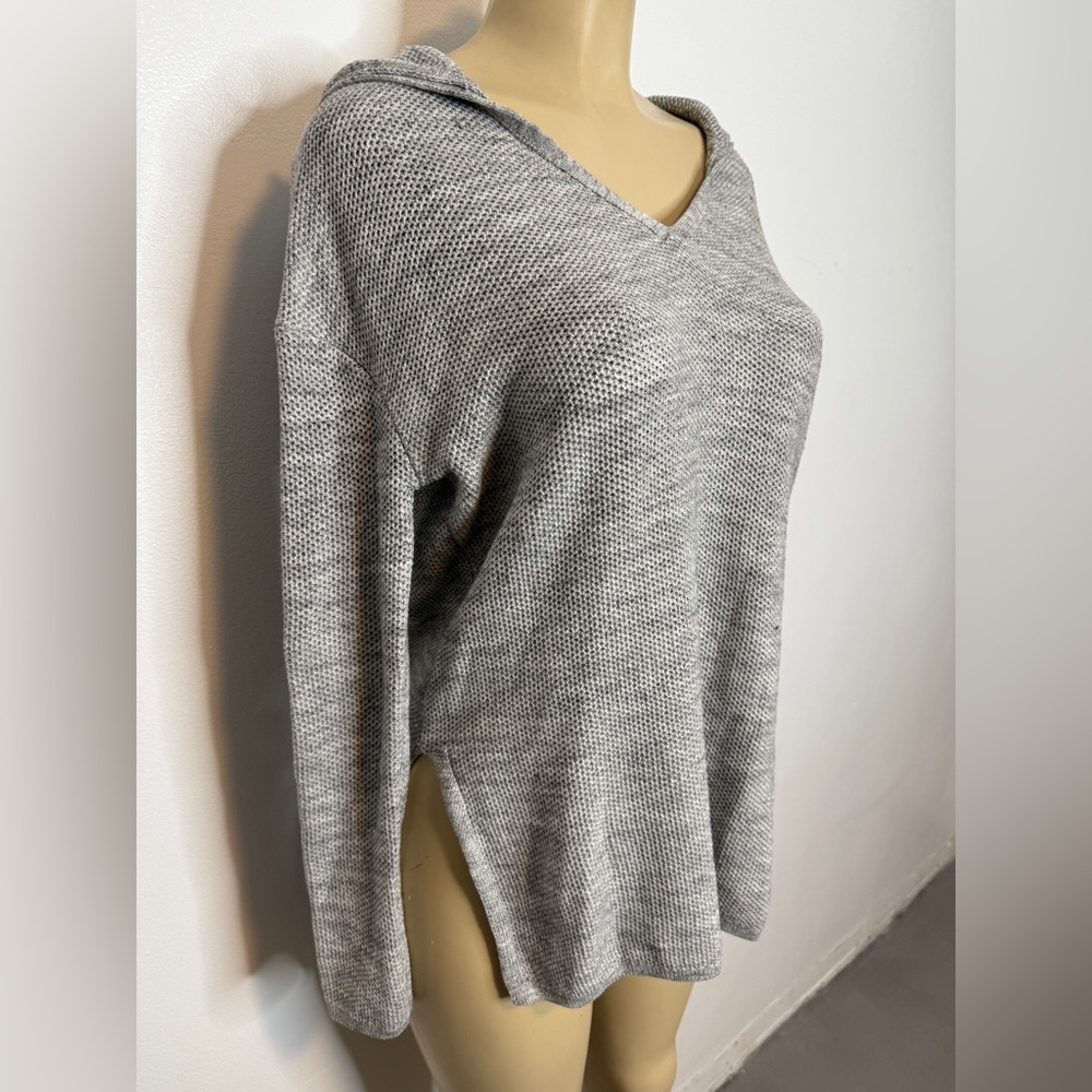 Athleta Hooded Net Stitch Sweater XXS